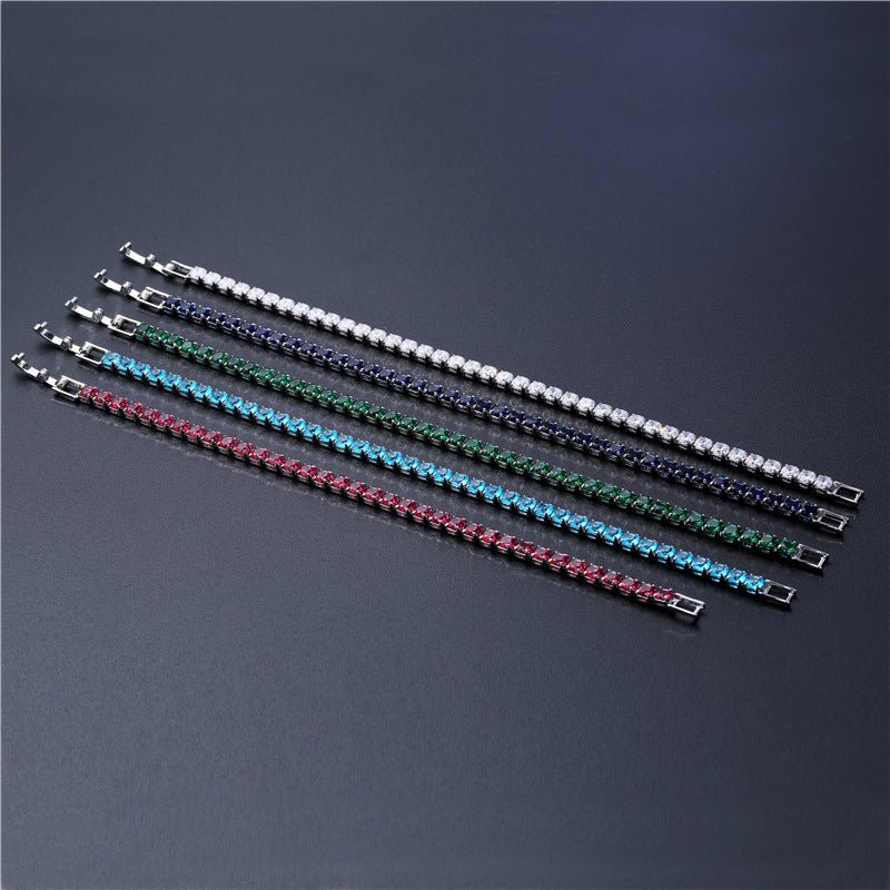 Hip-hop 4.0 bracelet, wholesale cross-border jewelry for European and American men and women, Amazon ebay hot-selling micro-zircon bracelet.