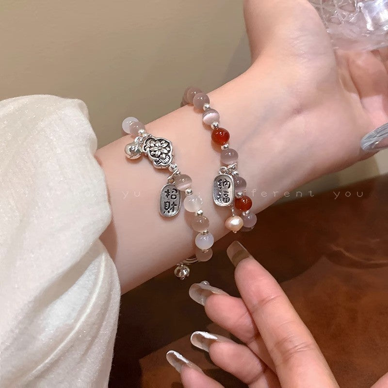 beaded bracelet collection women ins niche design sense jewelry adjustable versatile bracelet wholesale