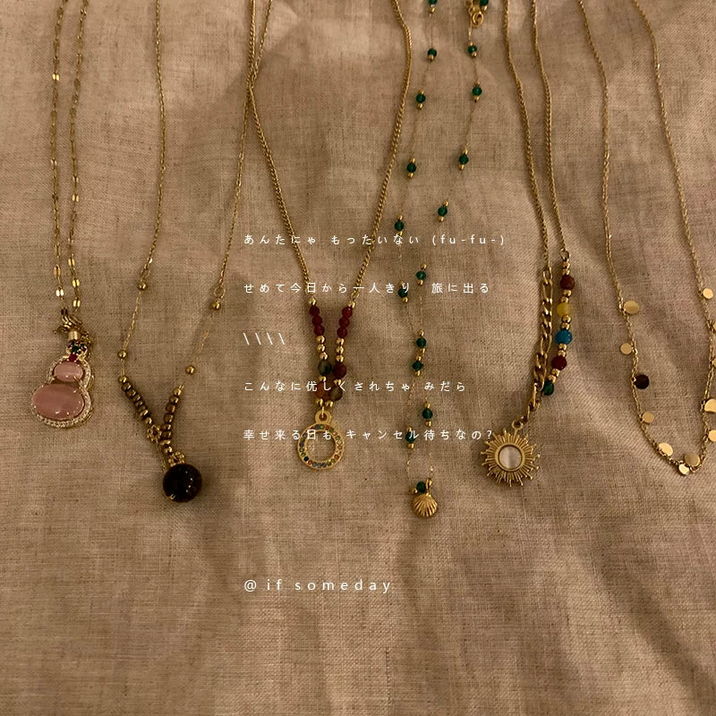 Vintage medieval necklace retro niche design high-end sense vintage collarbone chain 2026 new neck chain