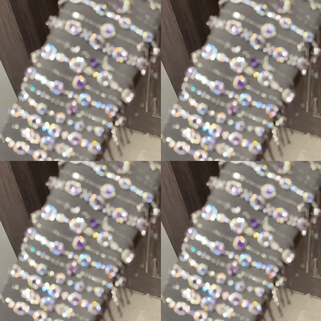 High-end light luxury zircon four-petaled flower bracelet women's fashion versatile cross-border bracelet Qixi Festival jewelry Yiwu accessories