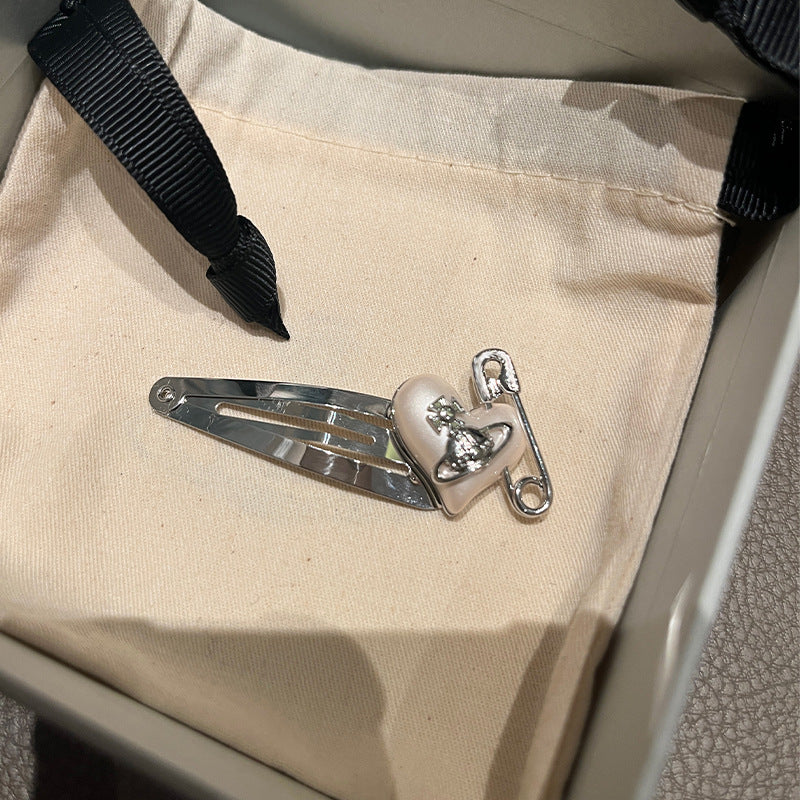 Sweet and cool wind, Queen Mother West, love pins, bangs, hairpins, atmosphere, broken hair, planet, Saturn, side, clip, and versatile hair accessories