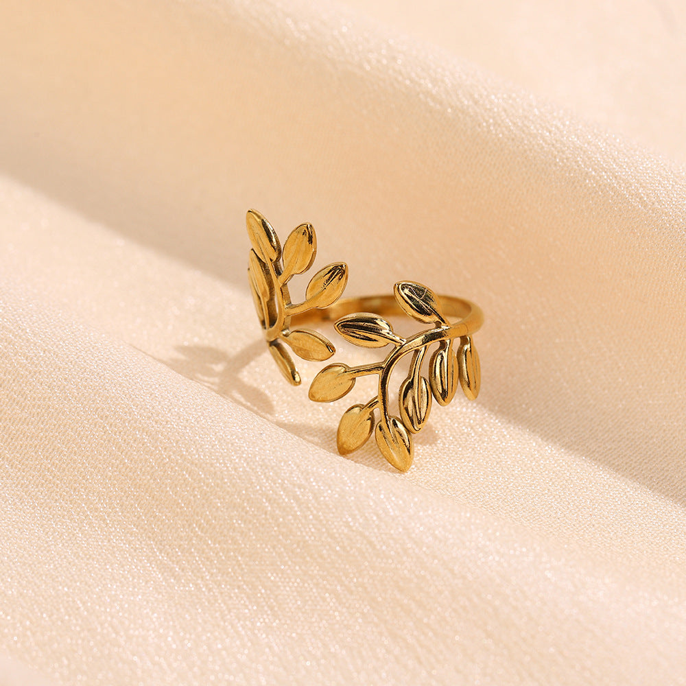 r explosion, high-grade stainless steel ring opening, retro geometric line ring, hydraulic titanium steel jewelry, spot