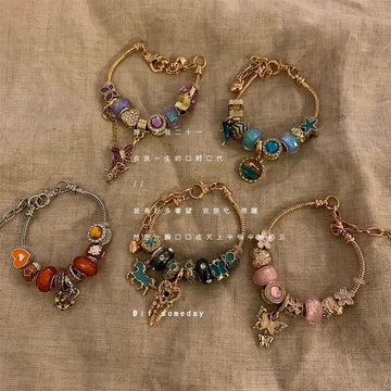 Vintage heavy industry niche light luxury bracelet exquisite personality design Pan family bracelet retro high-end jewelry