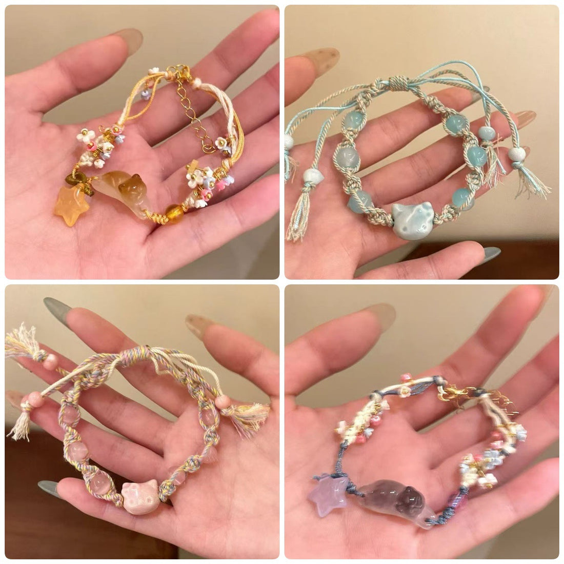 ethnic style bracelet, ancient style beaded explosive bracelet, niche design, personalized stacking and wearing jewelry accessories