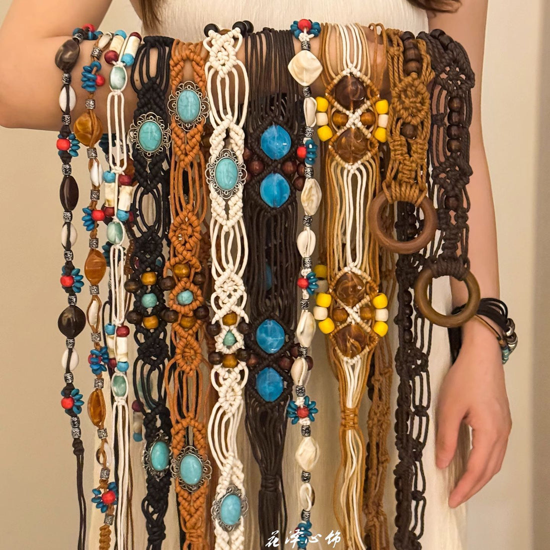 literary bohemian butterfly belt ethnic style decoration with dress versatile high-end niche waist chain