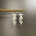 Vintage Silver-plated flowers earrings