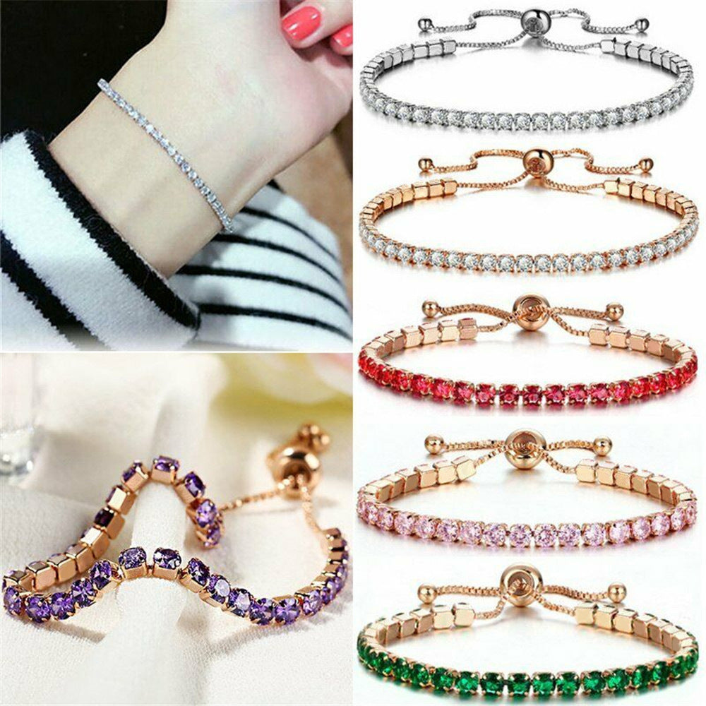 jewelry bracelet light luxury high-end alloy imitation zircon crystal bracelet fashion women's bracelet jewelry wholesale