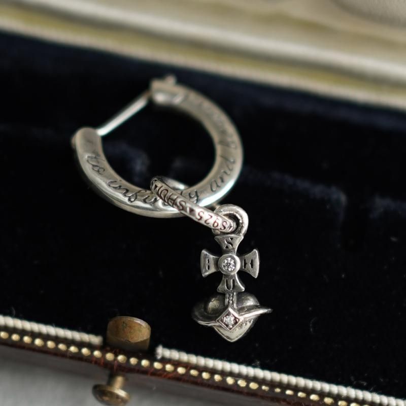 Water lilies live forever, original design earrings English planet elements versatile pendant stud earrings dual-purpose