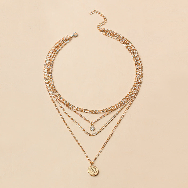 Wholesale of long necklaces, European and American cross-border jewelry accessories, women's high-end light luxury sweaters, necklaces, autumn and winter niche collarbone chains