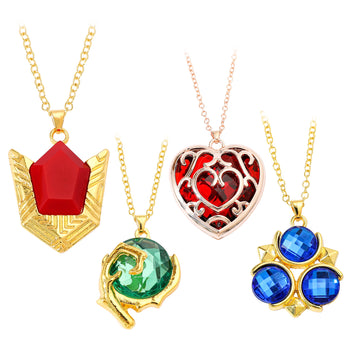Game merchandise Legend of Zelda pendant Metal Kingdom Tears necklace Rhinestone jewelry