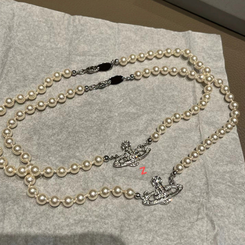Queen Mother of the West's classic Saturn pearl necklace nana with the pendant high-quality jewelry