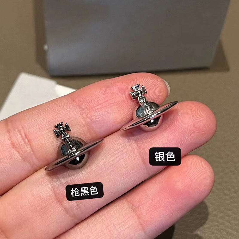 The Queen Mother of the West semi-three-dimensional Saturn stud earrings orb sweet cool style earrings NANA comic model