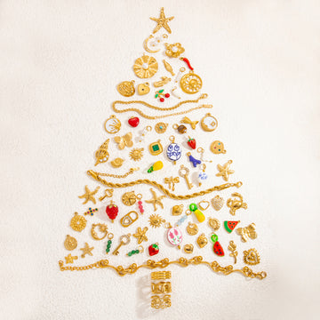 European and American stainless steel DIY jewelry accessories plated 18k gold bracelet ins niche design advanced titanium steel accessories cross-border